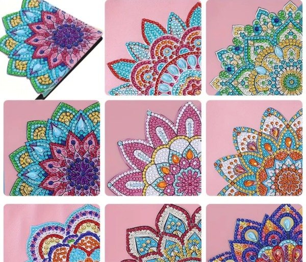 Producto - DIAMOND PAINTING KIT SEÑALADORES MANDALAS COLORES X16