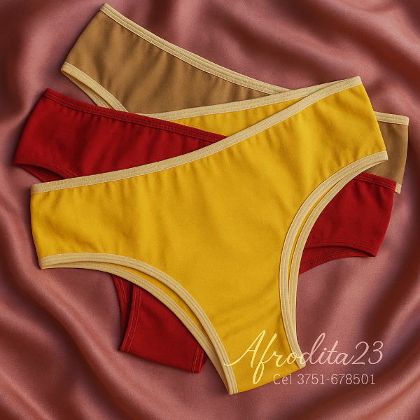 Producto - Pack x3 Bombachas de Algodón Colaless Colores Surtidos