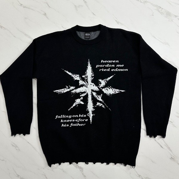 Producto - Sueter Negro Cruz Heaven