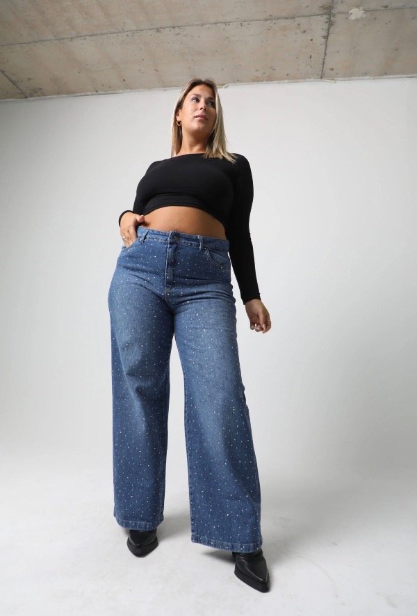 Producto - Wide leg brillitos ( rígido )