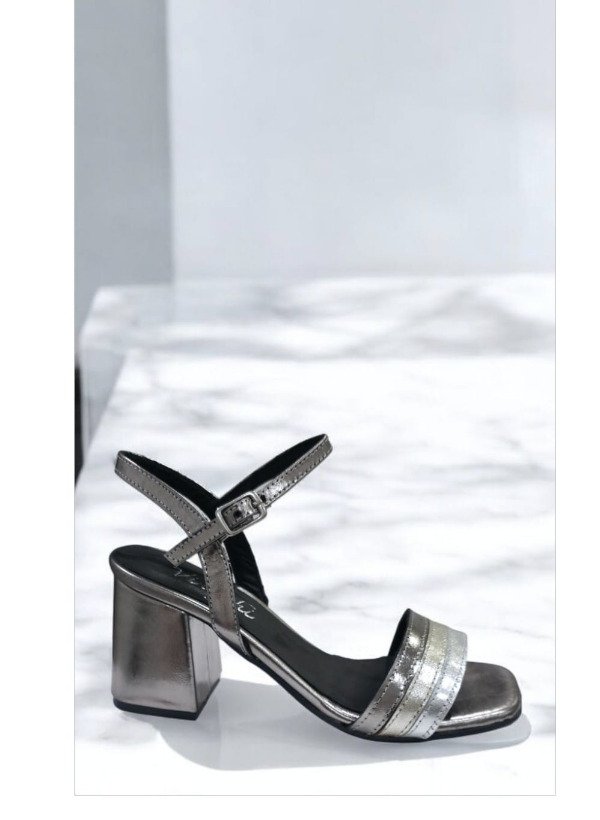 Producto - Sandalia de Cuero Vacuno Peltre - Modelo 2005