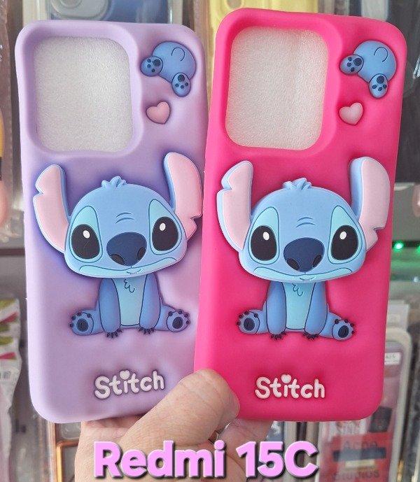 Producto - Fundas silicona popsocket Stich. Redmi 15C - 1