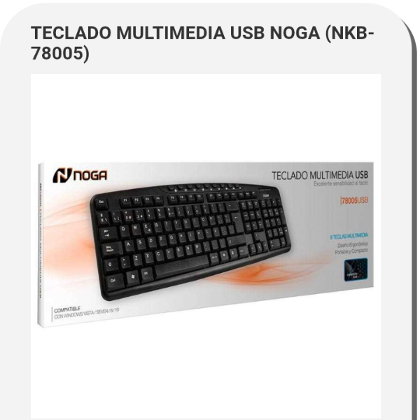 Producto - Teclado c/cable