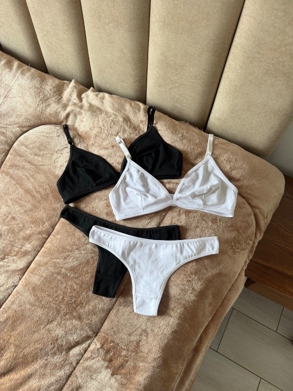 Producto - Conjunto bralett algodón con less entera