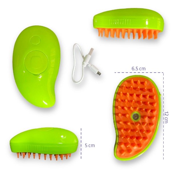 Producto - Cepillo de Vapor Masajeador para gatos y perros 3 en 1 Pelaje limpio y suave