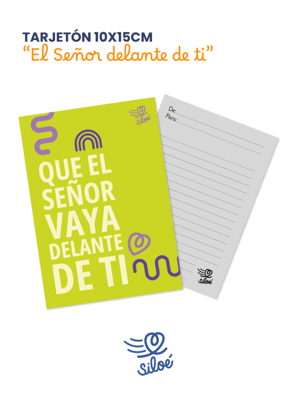 Producto - Tarjetón - "Que el Señor vaya delante de ti"