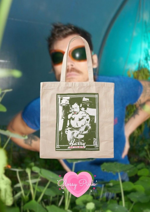 Producto - Tote Bag Harry Styles green vintage - DTF