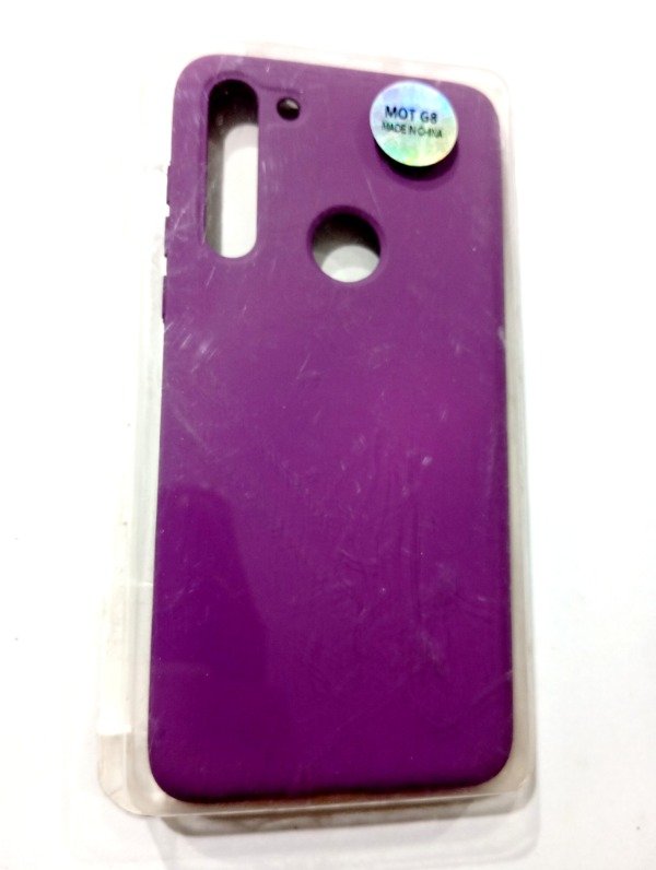 Producto - Funda Silicone Case Violeta para Moto G8