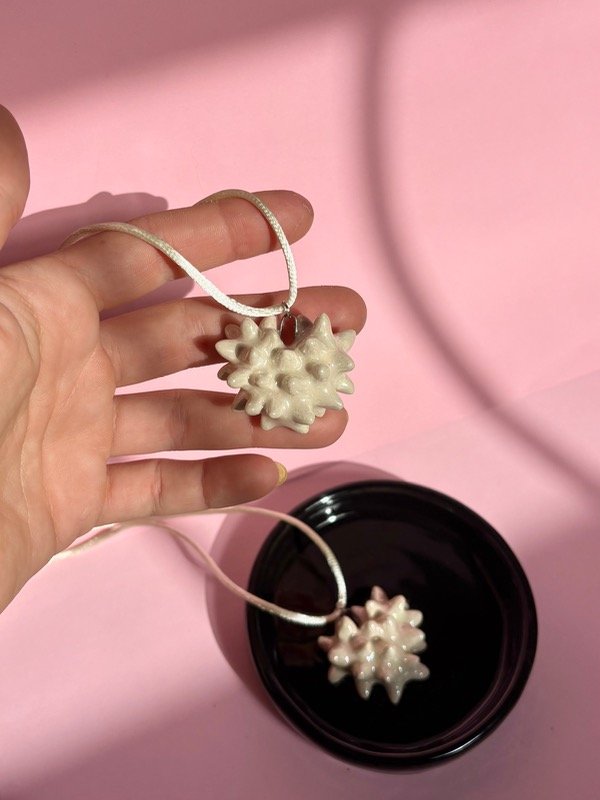 Producto - Corazón Tridimensional Natural Tornasol