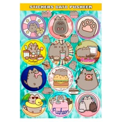 Producto - sticker pusheen x 12 un
