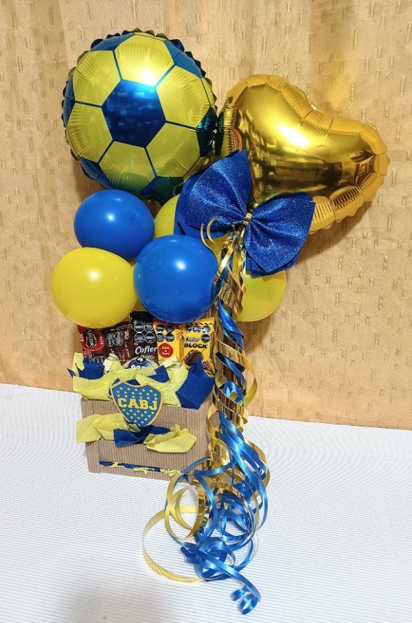 Producto - Regalo box golosinero boca juniors o la temática que quieras