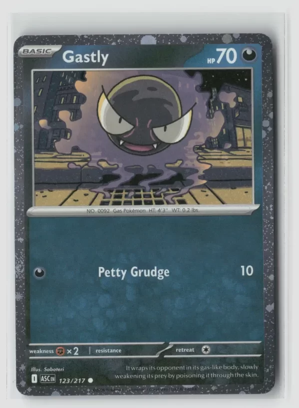 Producto - Gastly #123/217 Me Ascended Heroes Common Cosmos Holo Pokemon