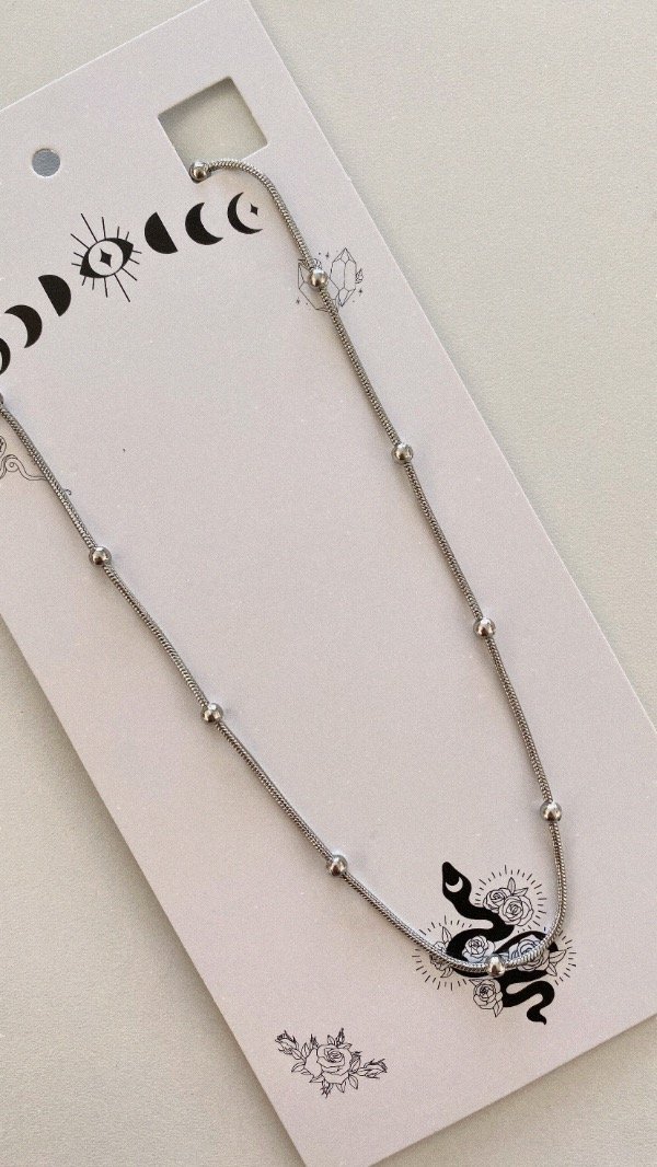 Producto - Cadena Bali plateada. ACERO