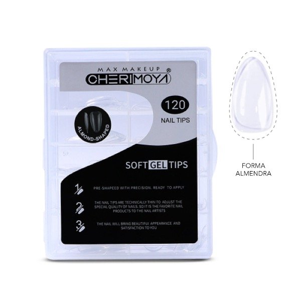 Producto - Tips Soft gel Cherimoya Almond corta
