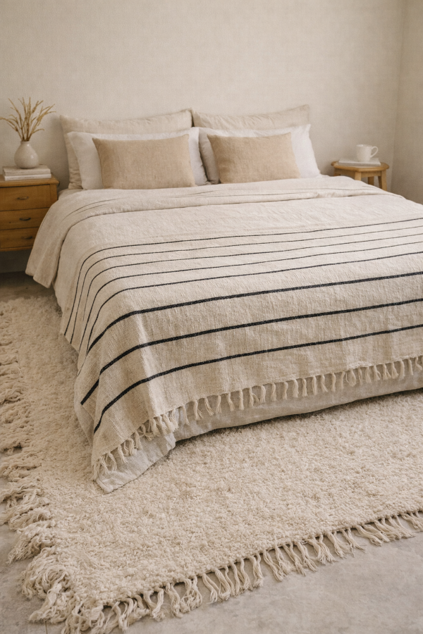 Producto - Alfombra Nórdica Lisa 160x120cm