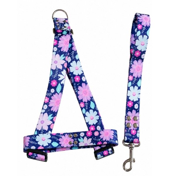 Producto - Pretal y Correa Flores Primavera