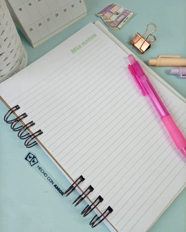 Producto - Agenda semanal Vertical con hoarios Cosmos - 5