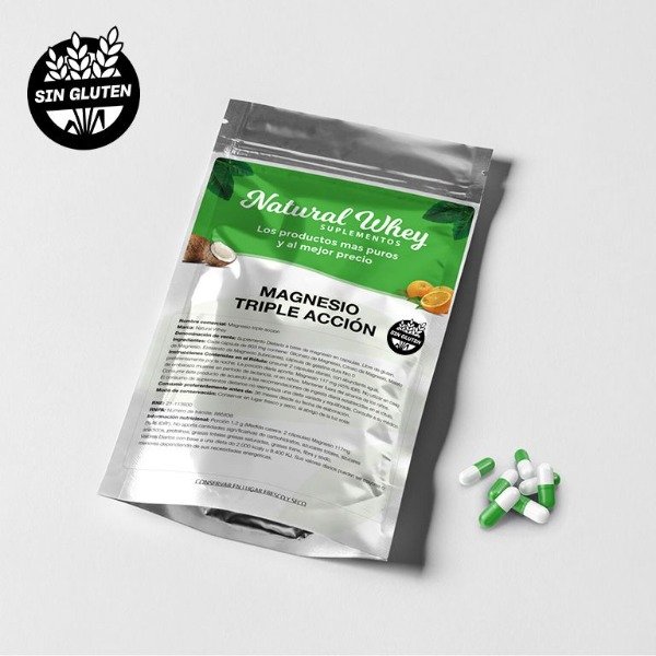 Producto - Magnesio triple accion x 60 caps Natural Whey