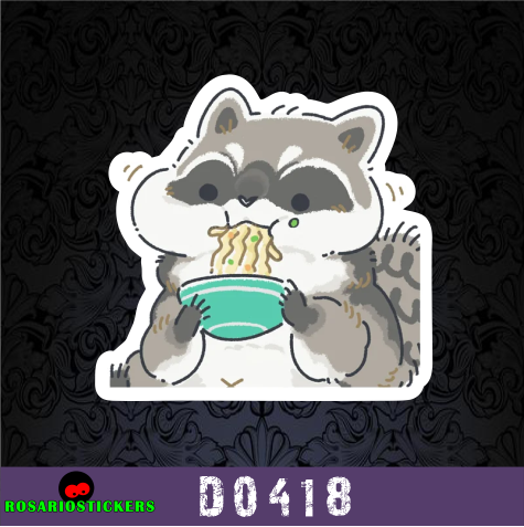 Producto - D0418 - Mapache comiendo ramen