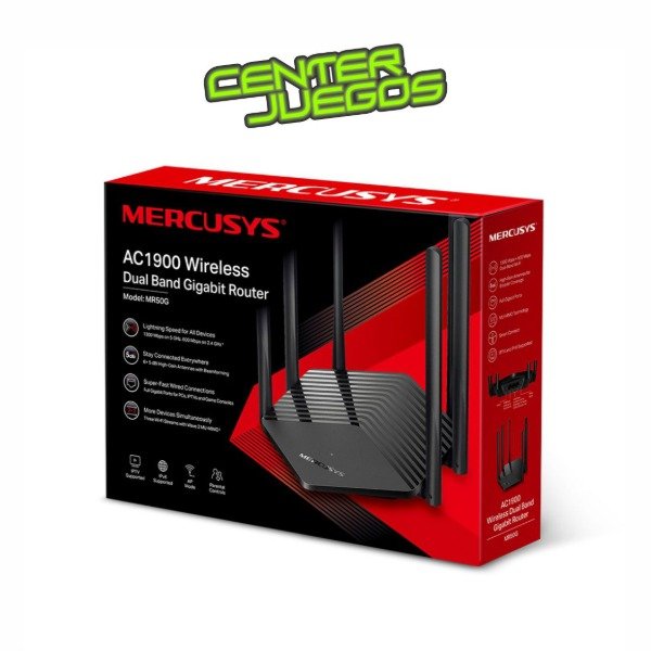 Producto - ROUTER MERCUSYS GIGABIT INALAMBRICO DE DOBLE BANDA AC1900 MR50G HASTA 1900 MBPS