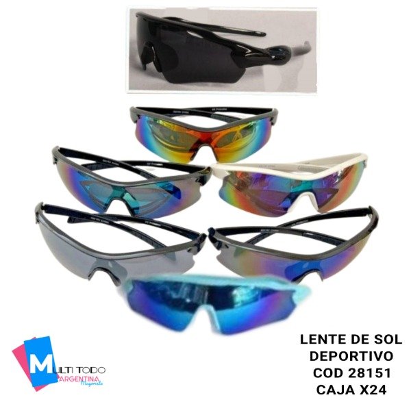 Producto - LENTE DE SOL DEPORTIVO COD 28151 CAJA X24