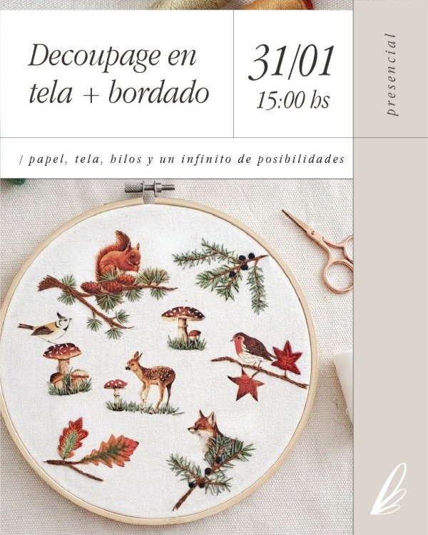 Producto - Workshop de Decoupage Textil