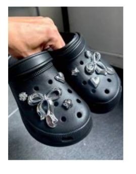 Producto - Pack pines de crocs moños x6
