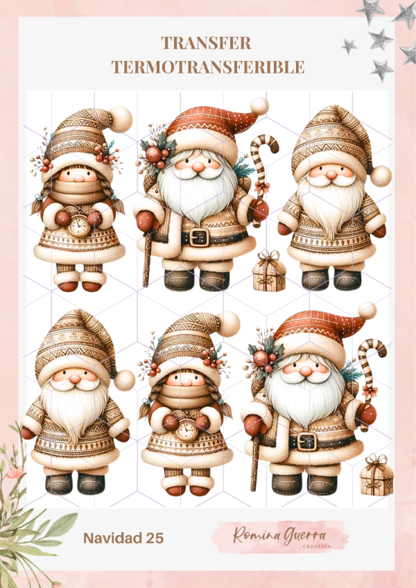 Producto - Transfer termotransferible - Navidad 25