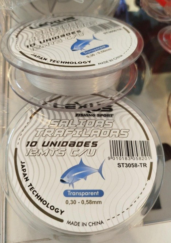 Producto - CHICOTE LEXUS 0.30-0.58MM TRANSPARENTE 12 METROS DE LARGO