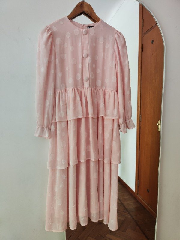 Vestido rosita y lunares