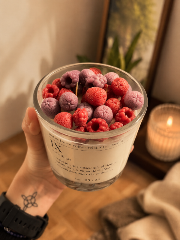 Producto - Vela de Soja Personalizada de Frutos Rojos - 2