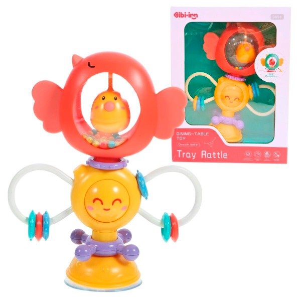 Producto - Sonajero de mesa con sopapa sensorial y educativo