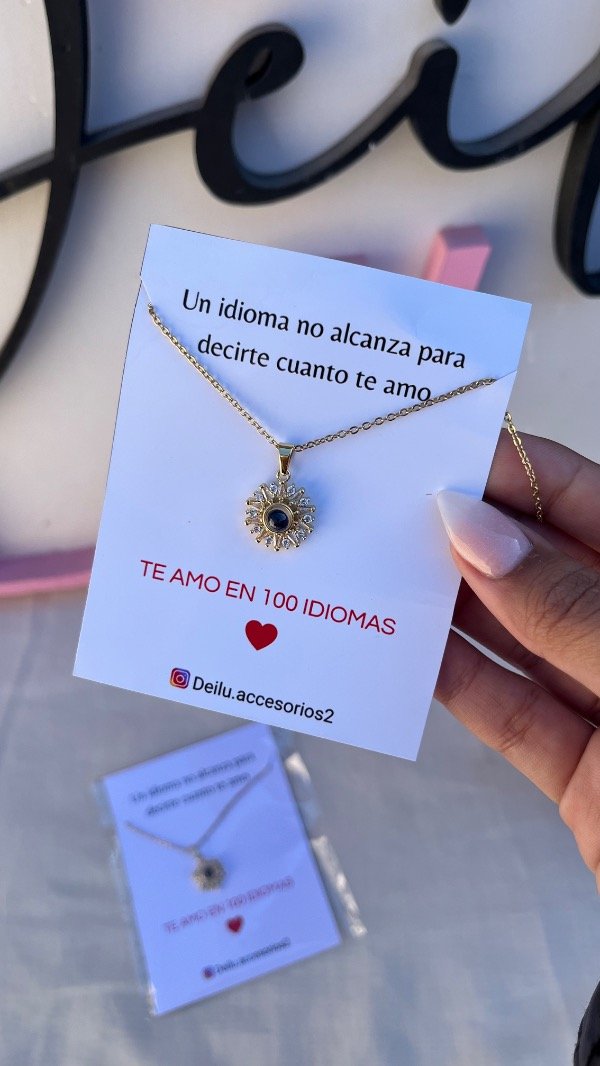 Producto - Collar te amo en 100 idiomas I