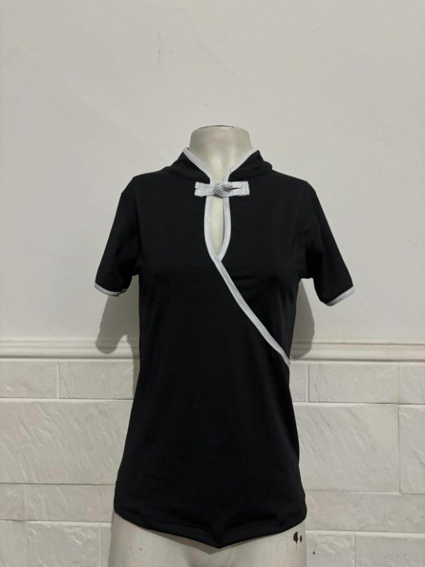 Producto - Quipao manga corta negro - 0