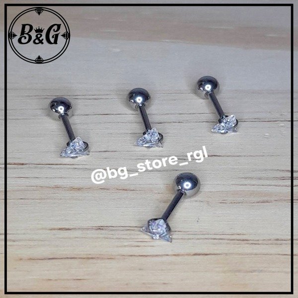 Producto - Helix Zircon Triangulo 4mm (Unidad)