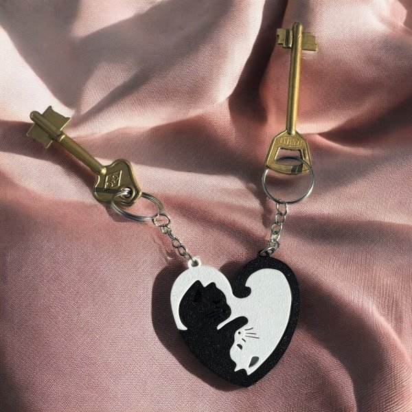 Producto - Doble Llavero Amistad/Pareja 3D