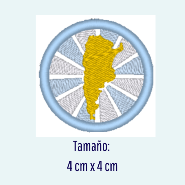 Producto - Matriz de Bordado - Escarapelas 2026 - " Argentina con rayas" - 1