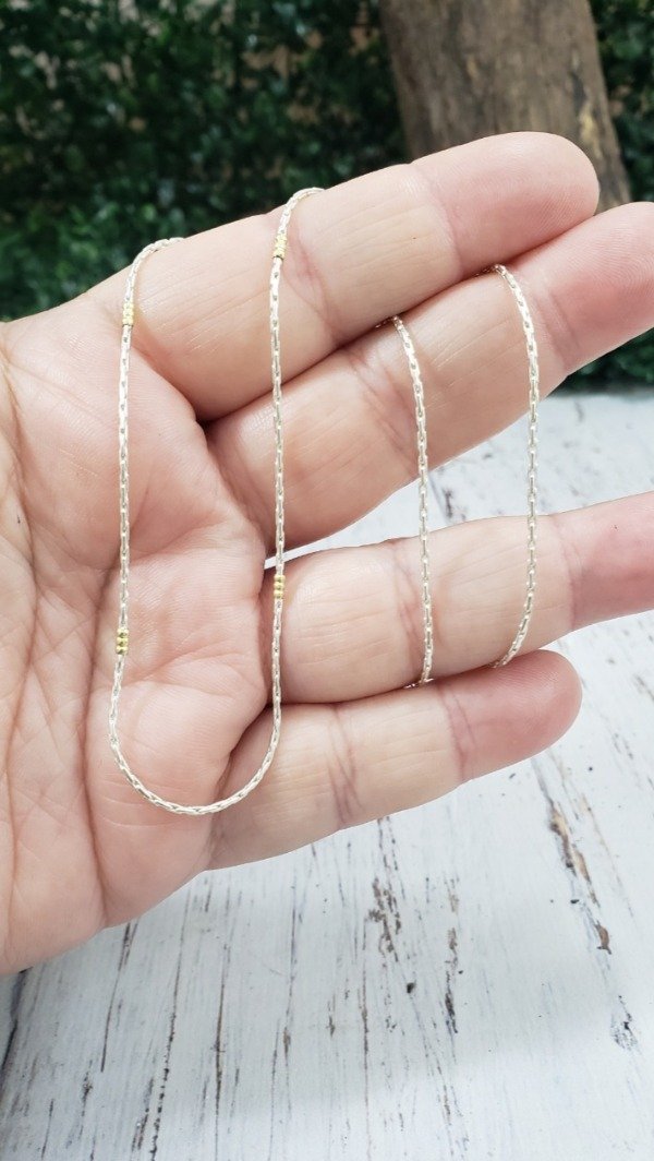 Producto - Cadena de Plata Combinada x45cm (CAD110X45)