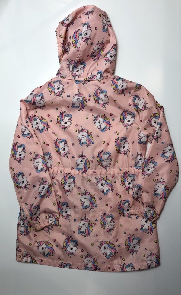 Producto - Rompevientos rosa con unicornios HyM 8 años - 3