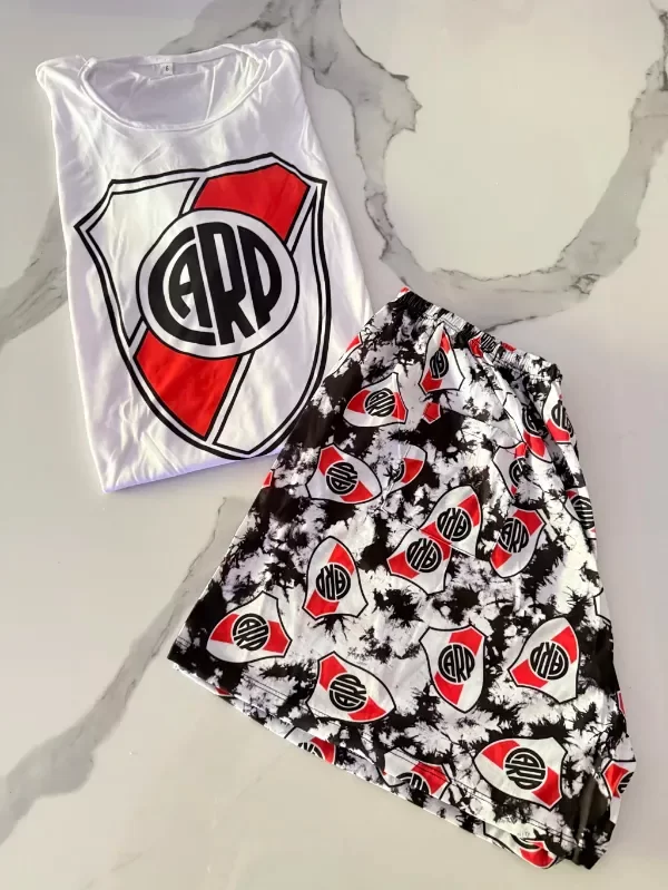 Producto - Pijama River Blanco Corto