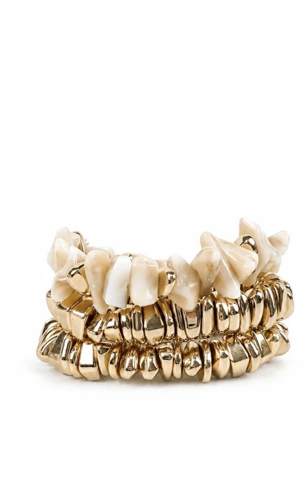 Producto - PACK X 3 PULSERA PIEDRAS IRREGULAR ( 2 colores) - 1