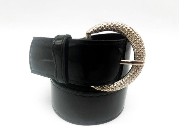 Producto - 115cm Cinto Escama Ecocuero Negro