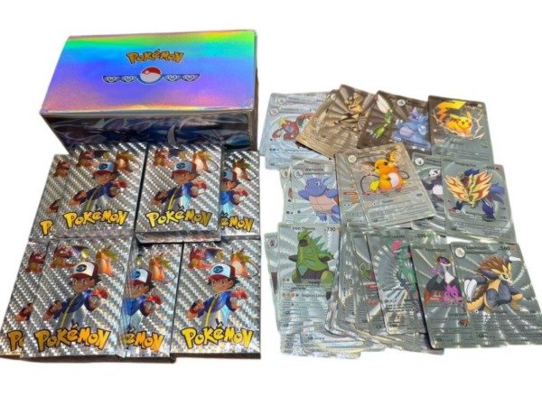 Producto - Cartas Plateadas - Pokemon - 55 Cartas