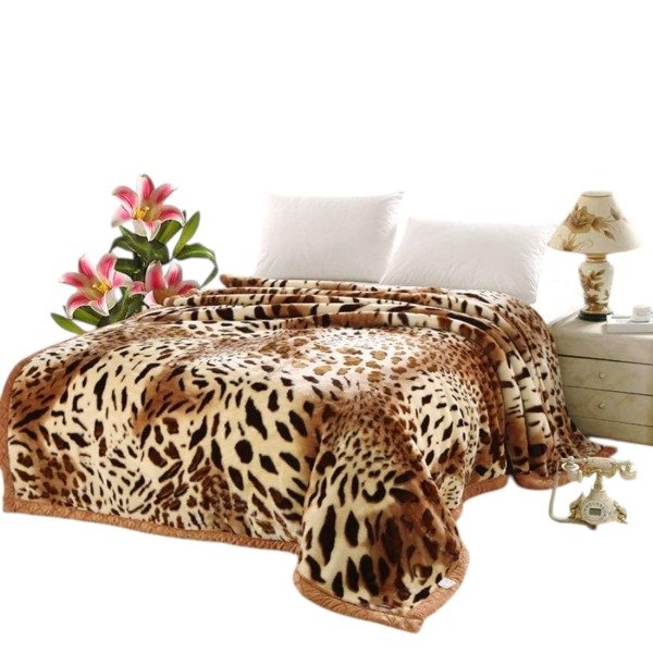 Producto - Frazada Terciopelo Ultra Pesada Animal Print 2.20x2.40