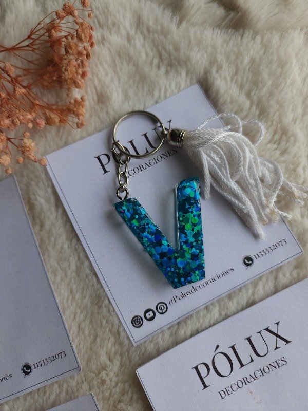 Producto - Inicial V - Glitter verde holo