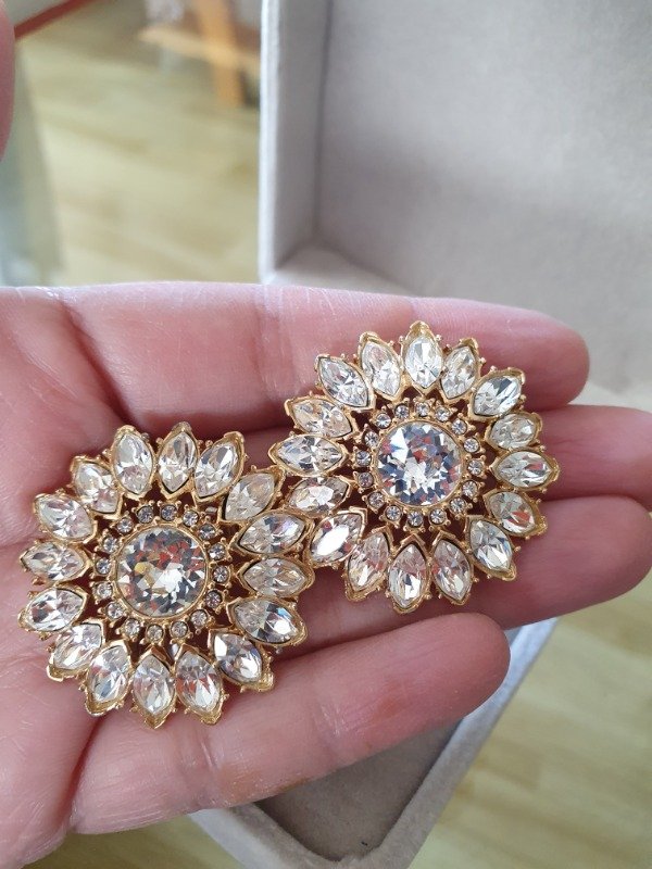 Producto - Aros Pasantes Monet USA Brillo de Diamante