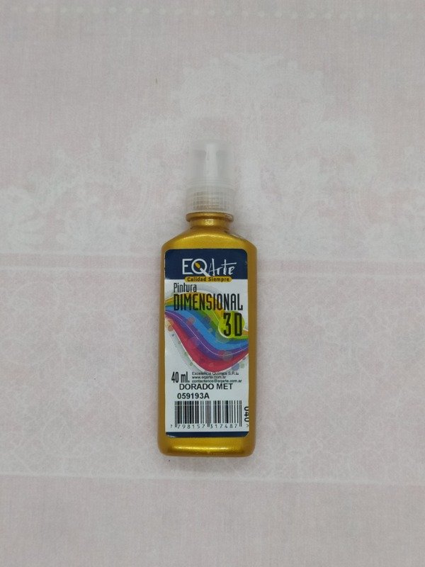Producto - PINTURA  DIMENSIONAL 3D. DORADO METALIZADO