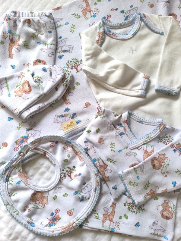 Producto - Ajuar 5 piezas celeste