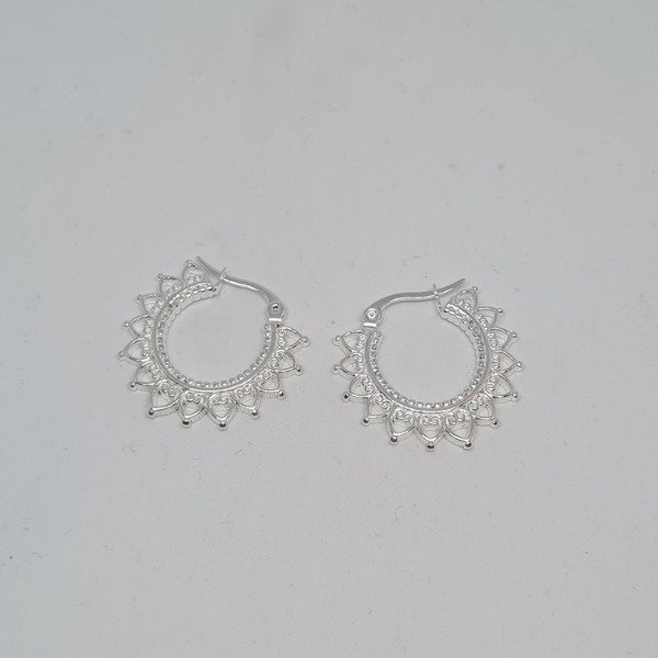 Producto - Aros argolla filigrana 26mm