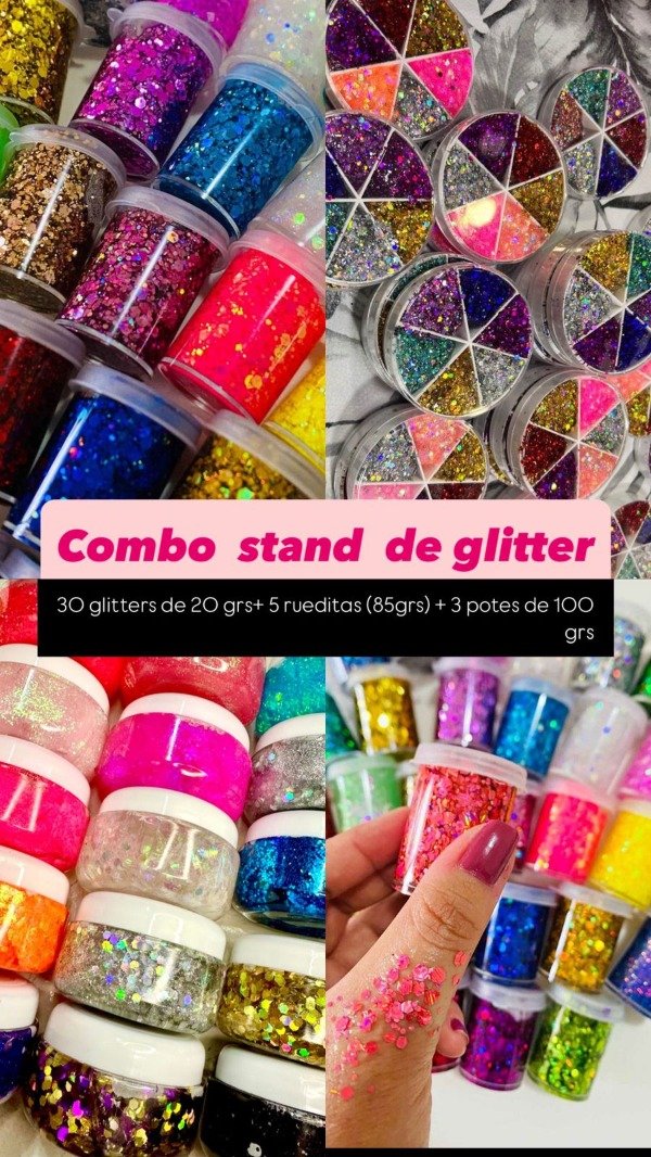Producto - Combo stand de glitter